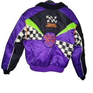 Vintage 90s Arctic Cat Racing Snowmobile Winter 2 in 1 Jacket Size Medium